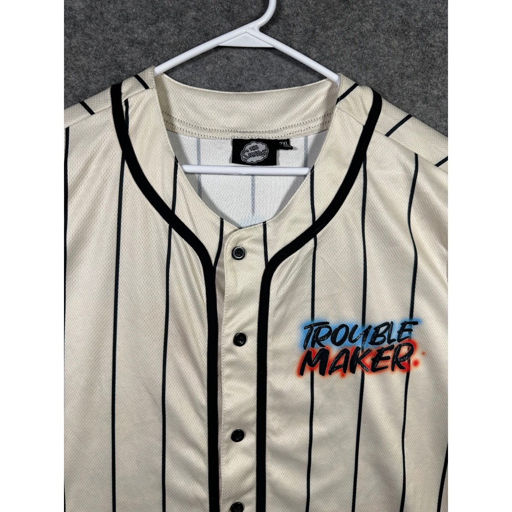 The Simpsons‎ Bart Trouble Maker Baseball Jersey 2XL Welcome To The Neighborhood